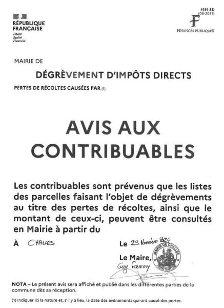 degrevement impots 2024